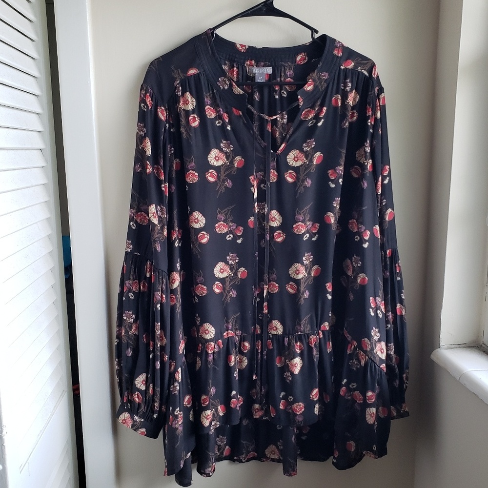 Falls Creek Boho Long Sleeve Sheer Blouse